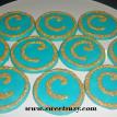 Blue and Gold Cookies