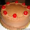 Chocolate Buttercream with Maraschino Cherries Yellow Cake