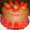 Chocolate Mousse Strawberry Cake