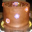 Flowers Chocolate Cake