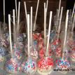 Red and Blue Sprinkles Cakepops