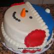 Chritmas Snowman Cake